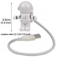 Lampa de veghe cu USB, model astronaut, 2 LED