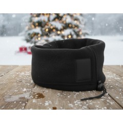 Fular circular din material fleece, moale si catifelat, cu snur reglabil, unisex