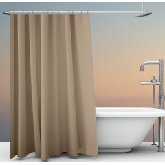 Perdea de dus cu 12 inele plastic incluse, 180x200 cm, taupe Perdea de dus cu 12 inele plastic incluse, 180x200 cm, taupe