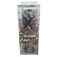 Kendama Crack din lemn 18 cm, bila 6 cm – model crapat, negru/alb Kendama Crack din lemn 18 cm, bila 6 cm – model crapat, negru/alb
