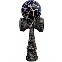 Kendama Crack din lemn 18 cm, bila 6 cm – model crapat, negru/alb Kendama Crack din lemn 18 cm, bila 6 cm – model crapat, negru/alb