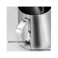 Cana pentru spumarea laptelui, Inox, gradatie 300 ml, capacitate 350 ml, 7.5x9 cm