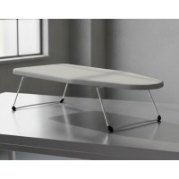 Masa de calcat mini, otel inoxidabil, husa din bumbac, 74x30x15 cm