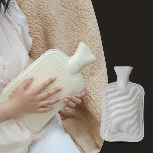 Perna cu apa calda, din cauciuc, capacitate 1 L, 26x16 cm