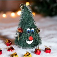 Jucarie interactiva, canta si danseaza, model Brad de Craciun, Ø7x15 cm Jucarie interactiva, canta si danseaza, model Brad de Craciun, Ø7x15 cm