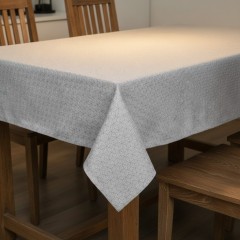 Fata de masa, gri, bumbac / poliester, 180x140 cm