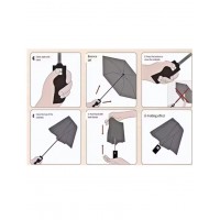 Umbrela de ploaie, pliabila, automata, maner cu buton si curea, diametru deschisa 97 cm Umbrela de ploaie, pliabila, automata, maner cu buton si curea, diametru deschisa 97 cm