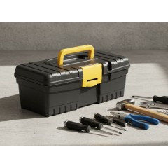 Cutie scule, negru/galben, 32x15x11 cm