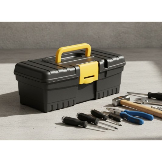 Cutie scule, negru/galben, 32x15x11 cm