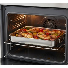Tava cu gratar din inox, pentru cuptor, 40x32x7 Tava cu gratar din inox, pentru cuptor, 40x32x7