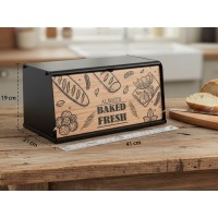 Cutie pentru paine, tocator integrat, 41x21x19 cm Cutie pentru paine, tocator integrat, 41x21x19 cm