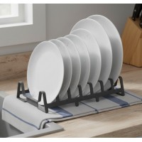 Suport din plastic pentru farfurii, tigai, capace si tocatoare, 29x13x6.5 cm