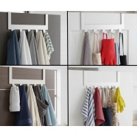 Cuier din Inox, 5 carlige, fixare pe usa, nu necesita holsuruburi, 30x7.5x14.5 cm Cuier din Inox, 5 carlige, fixare pe usa, nu necesita holsuruburi, 30x7.5x14.5 cm