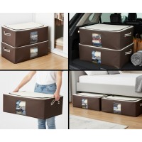 Set 2 buc husa tip cutie depozitare sau transport imbracaminte, cadru metalic, baza MDF, 60x40x20 cm Set 2 buc husa tip cutie depozitare sau transport imbracaminte, cadru metalic, baza MDF, 60x40x20 cm