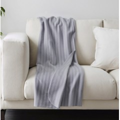 Patura fleece din poliester, gri, 160x120 cm