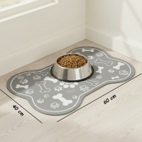 Covoras tip suport bol hrana animale de companie, 60x40 cm, textil cauciucat