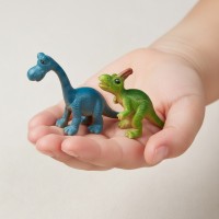 Set 6 figurine dinozauri, modele diferite, 6 cm, plastic