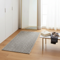 Covor tip mocheta, gri, 110x45 cm, pentru hol, bucatarie, living, intrare sau alte spatii interioare