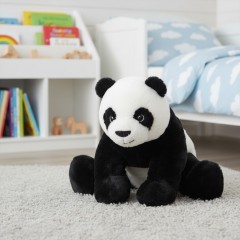 Ursulet panda de plus, moale si catifelat, 30 cm Ursulet panda de plus, moale si catifelat, 30 cm