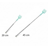 Scarpinator pentru spate, extensibil, 20-45 cm, argintiu/bleu