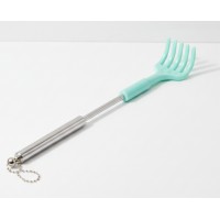 Scarpinator pentru spate, extensibil, 20-45 cm, argintiu/bleu