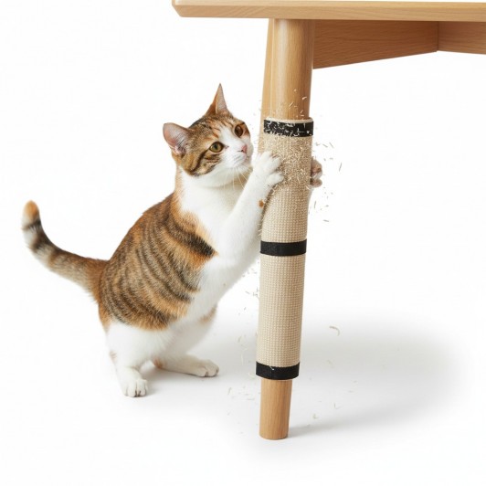 Covor de ascutit ghiare pentru pisici, sistem de prindere de mobila cu arici, 63x25 cm