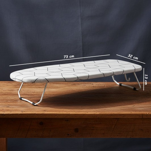 Masa de calcat mini, otel/bumbac/poliester, 73x32x13 cm Masa de calcat mini, otel/bumbac/poliester, 73x32x13 cm