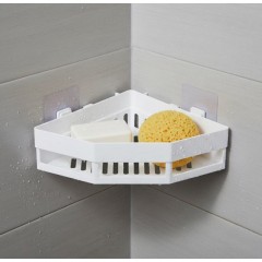 Raft de baie tip coltar, montare pe baze autoadezive, 27x19x6 cm Raft de baie tip coltar, montare pe baze autoadezive, 27x19x6 cm