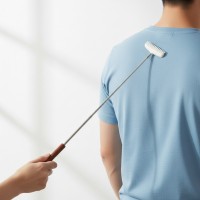 Scarpinator pentru spate, extensibil, maro, 22-58 cm