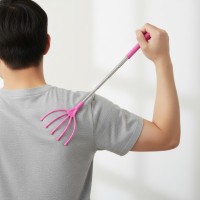 Scarpinator pentru spate, extensibil, roz, 25-62 cm Scarpinator pentru spate, extensibil, roz, 25-62 cm