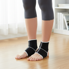 Set 2 glezniere ortopedice, din neopren, unisex, negre, tip sosete de compresie