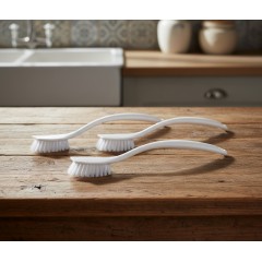 Set 3 perii de vase, albe, 25 cm Set 3 perii de vase, albe, 25 cm