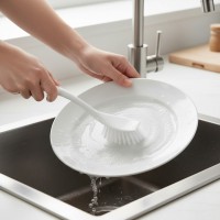 Set 3 perii de vase, albe, 25 cm