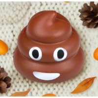 Jucarie antistres, squishy poop, spuma foarte flexibila, 8x8 cm, revine rapid la forma initiala