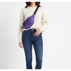 Borseta mov, crossbody, curea reglabila, 2 buzunare