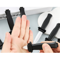 Cutit farse, lama retractabila, lungime 18 cm, negru/argintiu