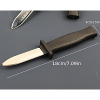 Cutit farse, lama retractabila, lungime 18 cm, negru/argintiu