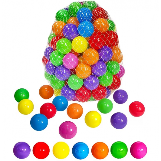 Set 50 de bile colorate, pentru piscine și corturi de joaca, perfecte pentru distracția copiilor