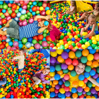 Set 50 de bile colorate, pentru piscine și corturi de joaca, perfecte pentru distracția copiilor
