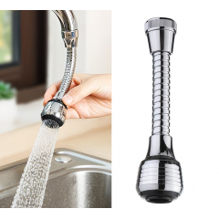 Extensor de robinet rotativ 360°, doua moduri de pulverizare (Puternic/Jet), ABS durabil