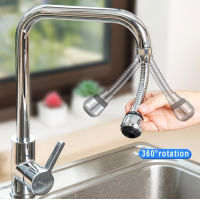 Extensor de robinet rotativ 360°, doua moduri de pulverizare (Puternic/Jet), ABS durabil