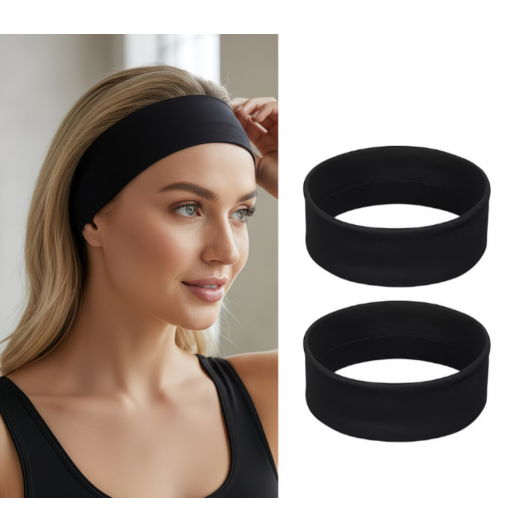 Set 2 buc bentita casual sport, moale si elastica, 20x7 cm, purtare zilnica, yoga sau alergare