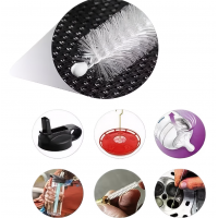 Set 2 buc perie metalica, subtire, curatare paie, cani cu pai, tuburi subtiri sau sticle