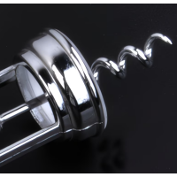 Tirbuson din aliaj de zinc, multifunctional cu 2 capete, pentru sticle de vin si bere