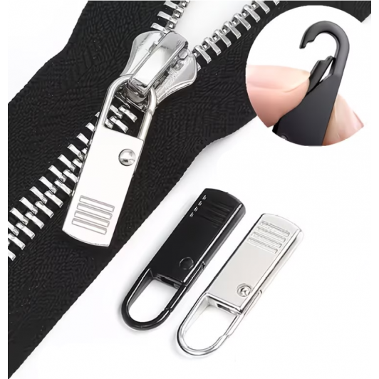 Set 2 buc cap fermoar, kit inlocuiere glisor, mecanism carabinier, pentru toate tipurile de fermoare