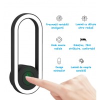Lampa cu ultrasunete, anti-insecte, acoperire cu unghi larg prin unde sonore radiale silentioase
