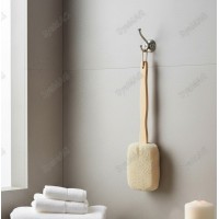Burete cu maner de lemn, pentru baie, 40 cm