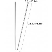 Set 5 perechi betisoare chinezesti, chopsticks, din inox, 22.5 cm, utilizare casnica sau Horeca Set 5 perechi betisoare chinezesti, chopsticks, din inox, 22.5 cm, utilizare casnica sau Horeca