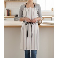 Set 5 buc sort din bumbac, 85x65 cm, crem dungi, utilizare Horeca, pentru restaurante sau cafenele