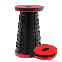 Scaun Telescopic Pliabil pentru Camping si Pescuit, Portabil, Sustine 150 kg, ABS